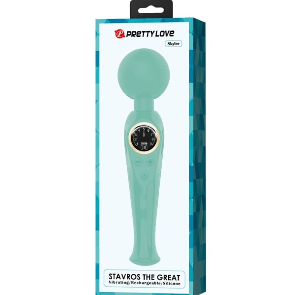 Vibratore a bacchetta verde skyler