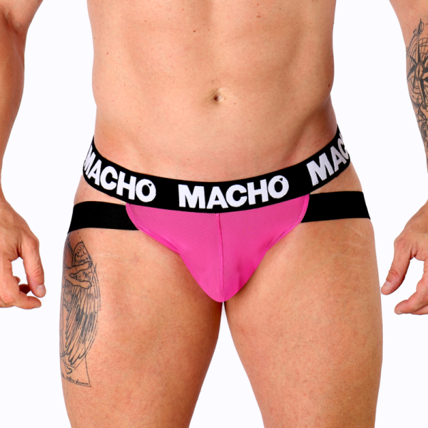 Slip Macho Jockstrap Rosa Neon