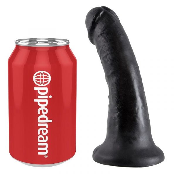 Dildo nero realistico da 17 cm king cock