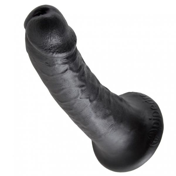 Dildo nero realistico da 17 cm king cock