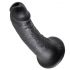 Dildo nero realistico da 17 cm king cock