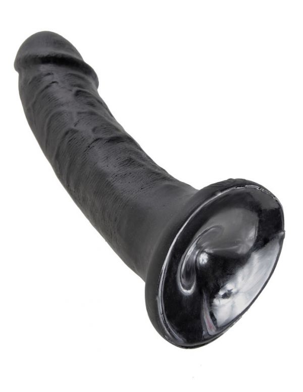 Dildo nero realistico da 17 cm king cock