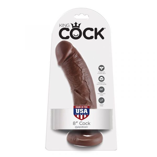Fallo realistico marrone da 20 cm king cock
