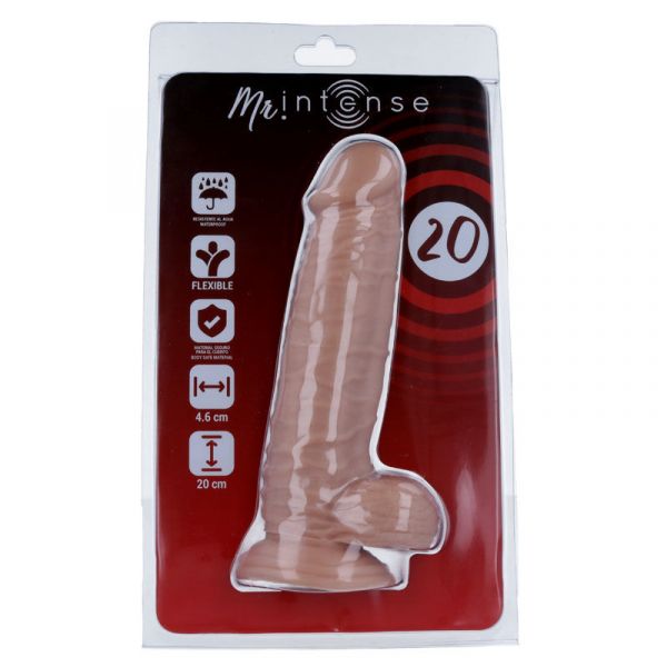 Mr intense N20 Dildo in gomma con ventosa da 20 cm