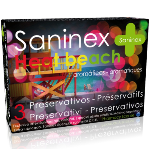 Saninex condoms heat beach 3 pezzi
