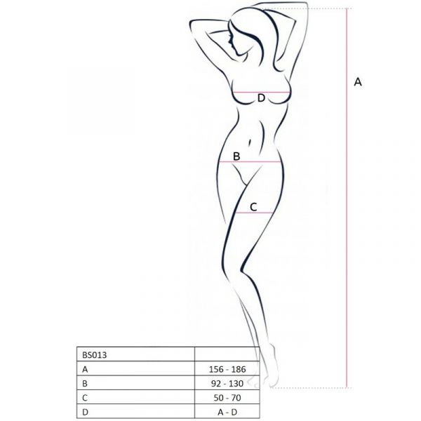 Sexy bodystocking a rete con crothless aperto