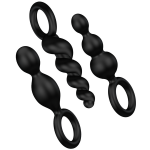 Set di 3 plug anali in silicone