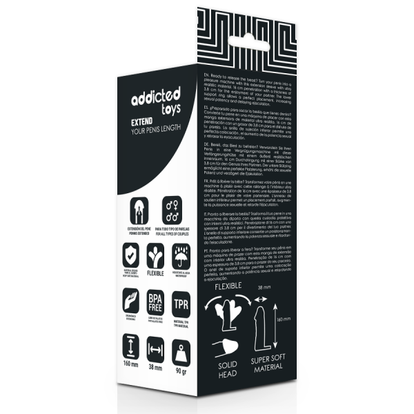 Guaina indossabile Addicted toys 16 cm