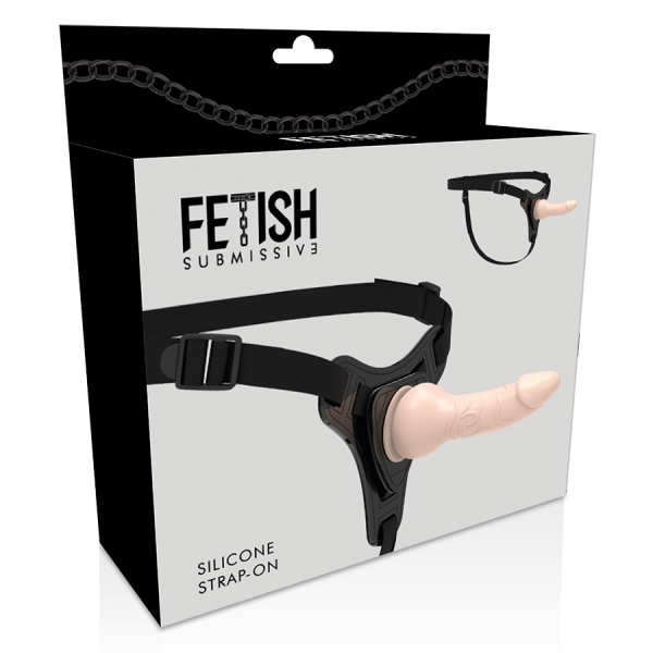 Strap-on femminile in silicone morbido da 16 cm