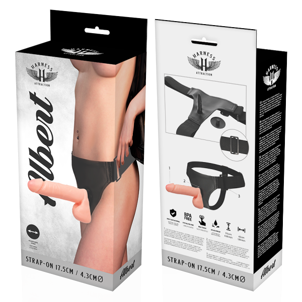Strapon imbracatura con dildo realistico 17,5 x 4,3 cm