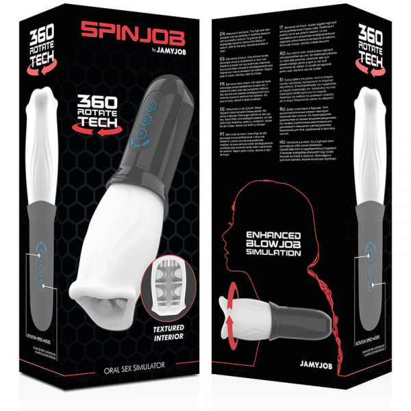 Stimolatore del sesso orale di Jamyjob Spinjob