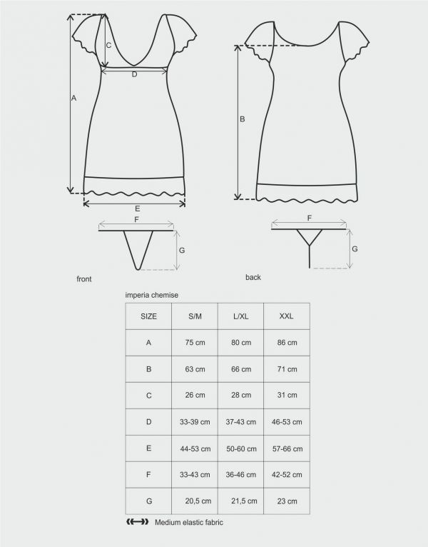 Imperia chemise con perizoma