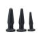 Kit di 3 Anal Plug di colore nero