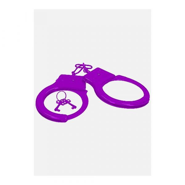 Manette metalliche viola da bondage