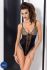 Montana elegante body con ricami vellutati