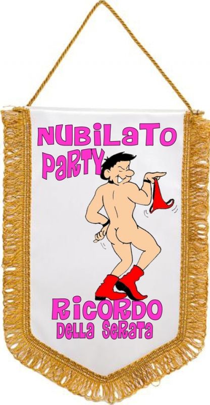 Stendardo nubilato in raso | Ricordo della serata