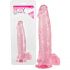 Dildo in jelly da 21 cm rosy quartz