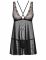 Obsessive camicia da notte trasparente e perizoma 873-BAB-1
