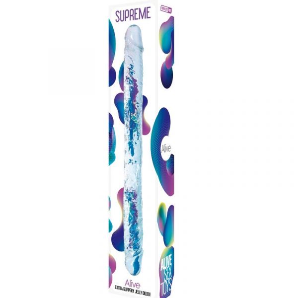 Pene realistico trasparente 38,5 cm