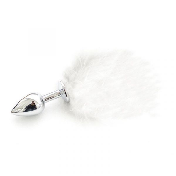 Plug anale Pon Tail Bianco
