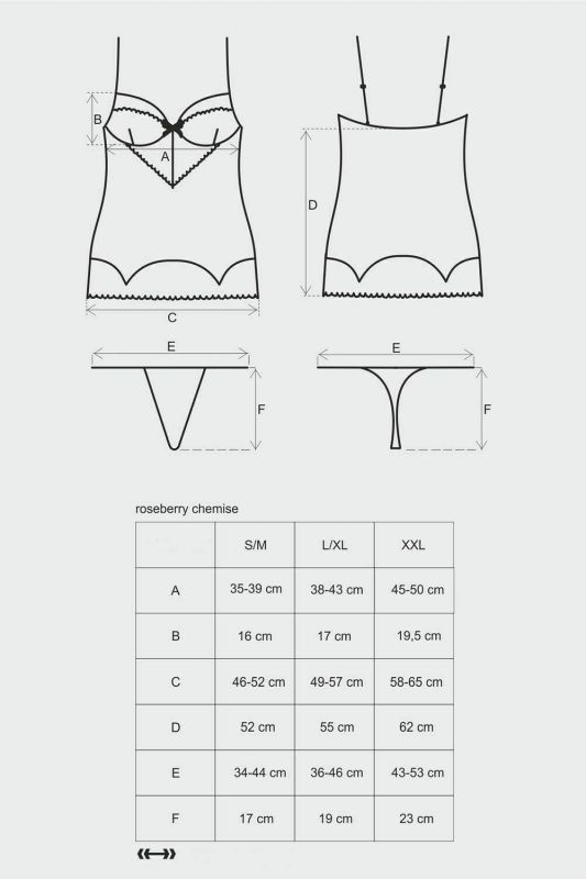 ROSEBERRY CHEMISE E STRING