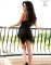 Babydoll in tulle e pizzo nero/viola