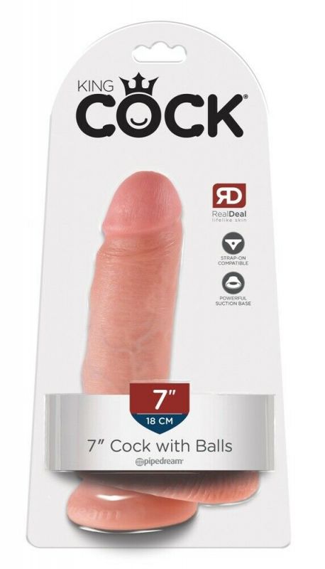 Fallo con testicoli e ventosa da 18 cm