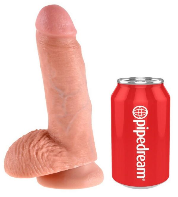 Fallo con testicoli e ventosa da 18 cm