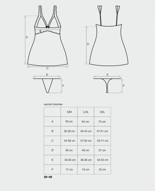 SECRED CHEMISE E PERIZOMA