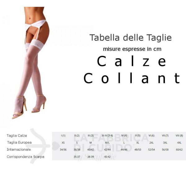 CALZE CON BALZA DI PIZZO ULTRA LARGA