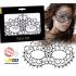 MASCHERA NERA PER DONNA CON STRASS