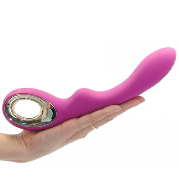 Vibratore design rosa in silicone
