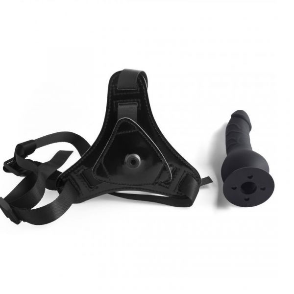 Fallo indossabile in silicone per donna nero