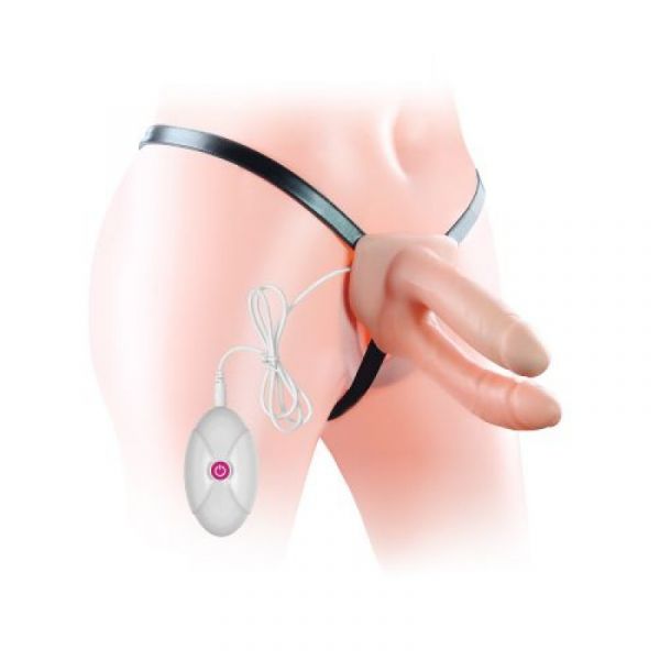 StrapOn Hollow Vibratore doppio