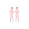 DUE BAMBOLE GONFIABILI VIRGIN TWINS