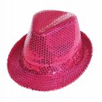 Cappello rosa con paillettes