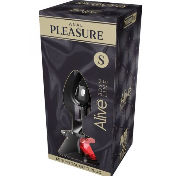 Mini Plug Anal Metal Rosso S