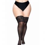 Leg Avenue: stay up sheer thigh high plus taglia